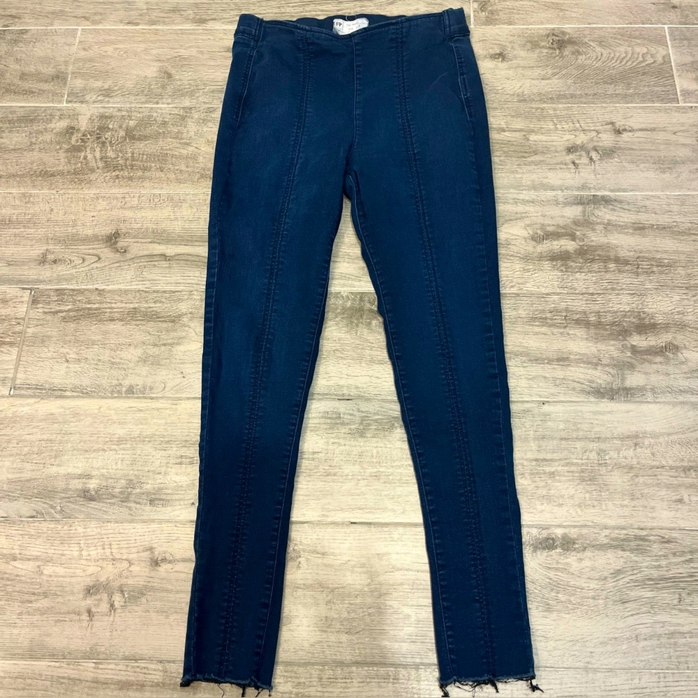 Free People Jeans 28 61855-16515125 Elastic Waist Pull On Skinny High Waist